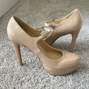 Chinese Laundry Patent Nude Pumps